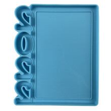 (Blue A White) Love Photo Frame UV Epoxy Resin Mold Picture Frame Silicone Mould DIY