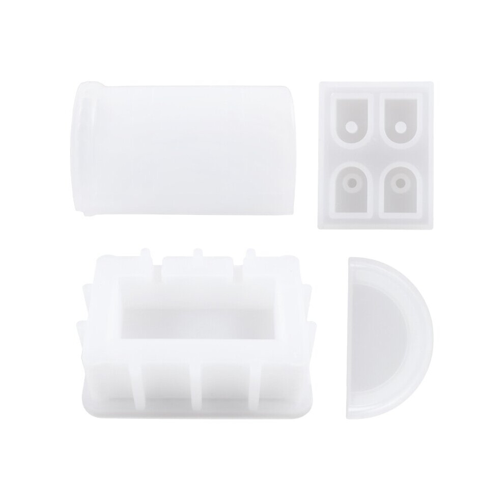 (Green) DIY Jewelry Storage Box Crystal Epoxy Resin Mold Treasure Organizer Dice Storage Case Container Home Decorations Silicone Mold-image-OPC-PBRYKRR-NEW