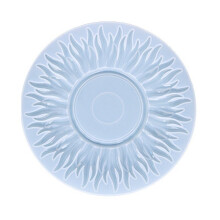 (2 White) Sun Mirror Resin Mold, Decorative Wall Mirror Silicone Moulds for Resin Casting Dropship