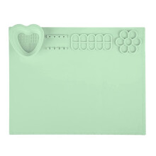 1 Pcs 20 X 16 Inch Silicone Painting Mat For Resin Casting With Cup For Draw Green