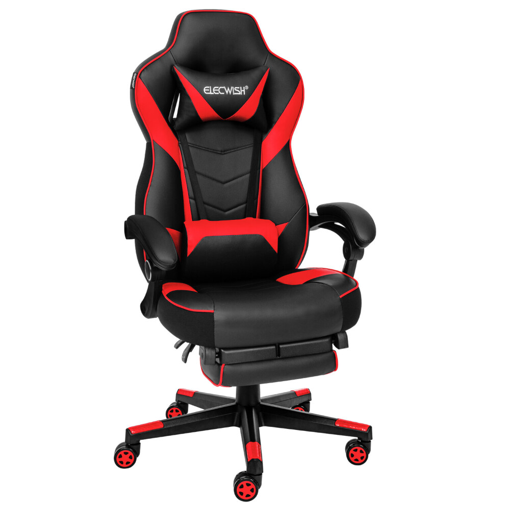Massage Gaming Chair Swivel Computer Desk Seat Home Office Recliner