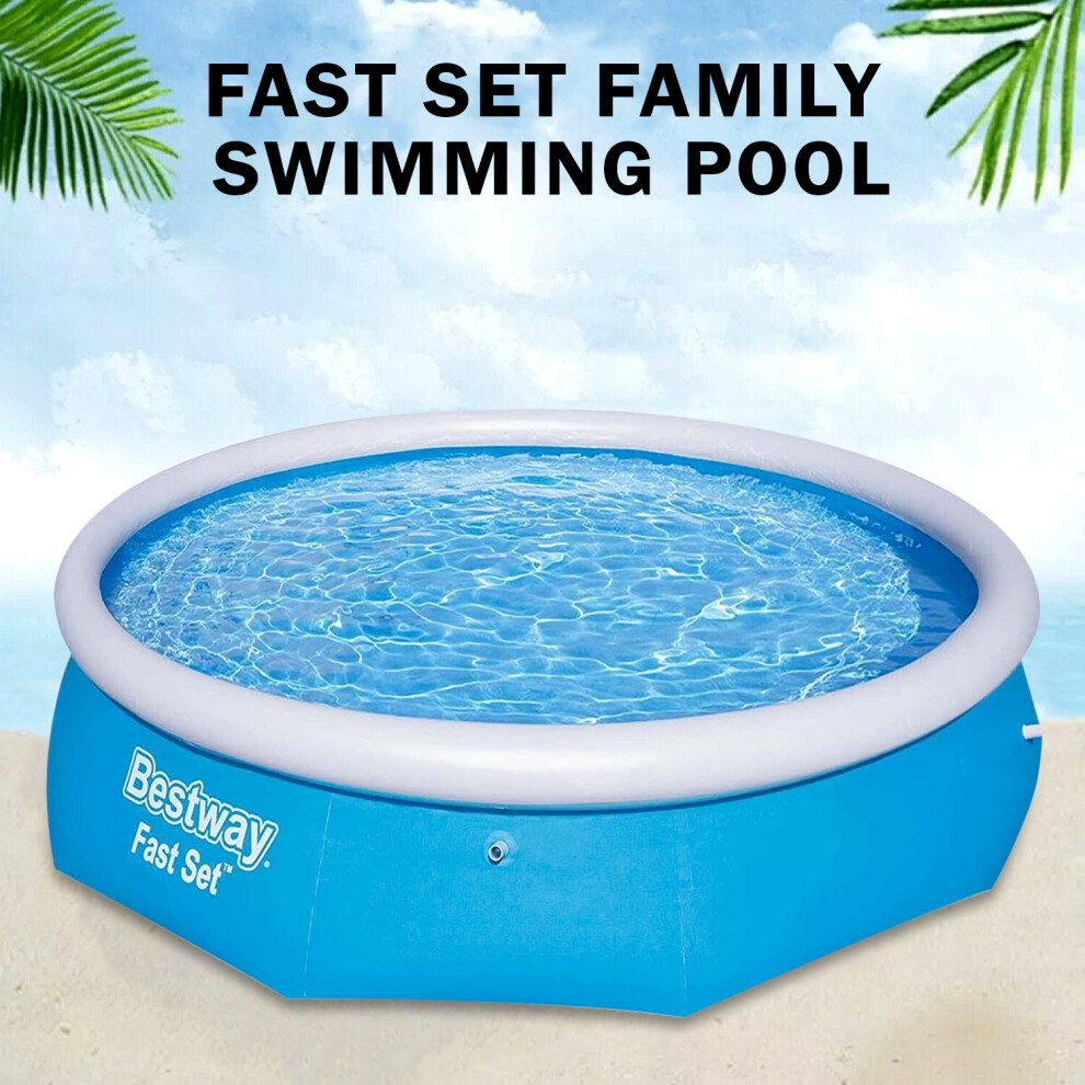 Bestway (10Ft) 6Ft 8Ft 10Ft Fast Set Family Swimming Pool Patio Garden Outdoor Paddling