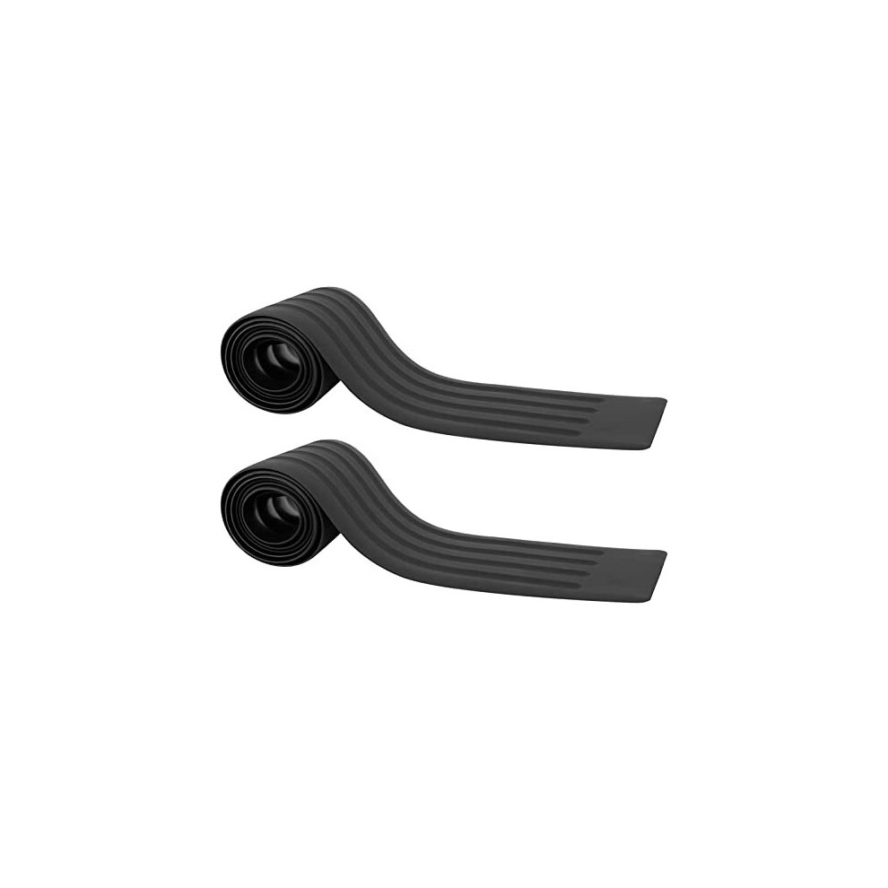 2Pcs Rear Bumper Protector Strip, 90Cm Universal Car Bumper Protector Guard Anti-Scratch Rubber Trim Cover Car Door Sill Protector For Car Pickup Suv 5014107024604