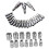 46 Pieces Mechanic Tool Kit 1/4” Dr. Ratchet Socket Wrench Set with Storage Case, Includes Bit Sockets and Extension Bar 3