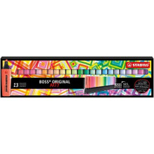 Highlighter - STABILO BOSS ORIGINAL - ARTY - Deskset of 23 - Assorted Colours