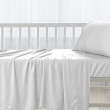 Cotton Flat Crib Sheet Baby 70 X 100cm White, 1pc 400 Thread Count 100% Long Staple Combed Cotton Luxurious Sateen Weave Baby Bed Sheets With Stylish