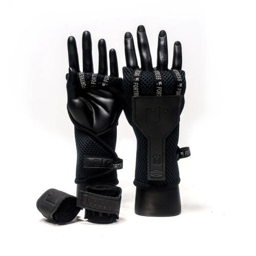 (Medium ) FORTRESS BOXING T1 FASTWRAPS HAND WRAPS - BLACK