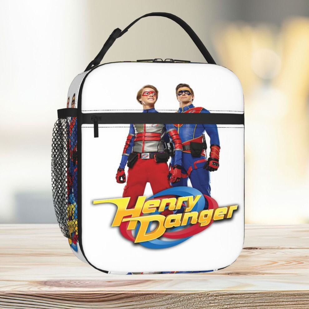 Famgem Henry Danger Heroes Insulated Lunch Bag - Large Capacity Kids Tote For School & Travel