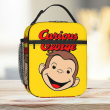Lunch Bag Curious George Tote Insulated Cooler Kids School Travel