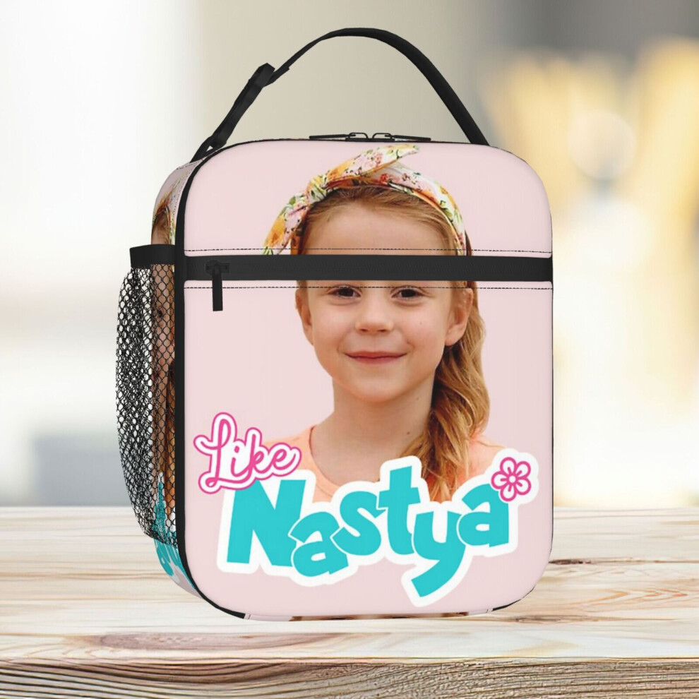 Lunch Bag Like Nastya 2022 Cute Tote Insulated Cooler Kids School Travel