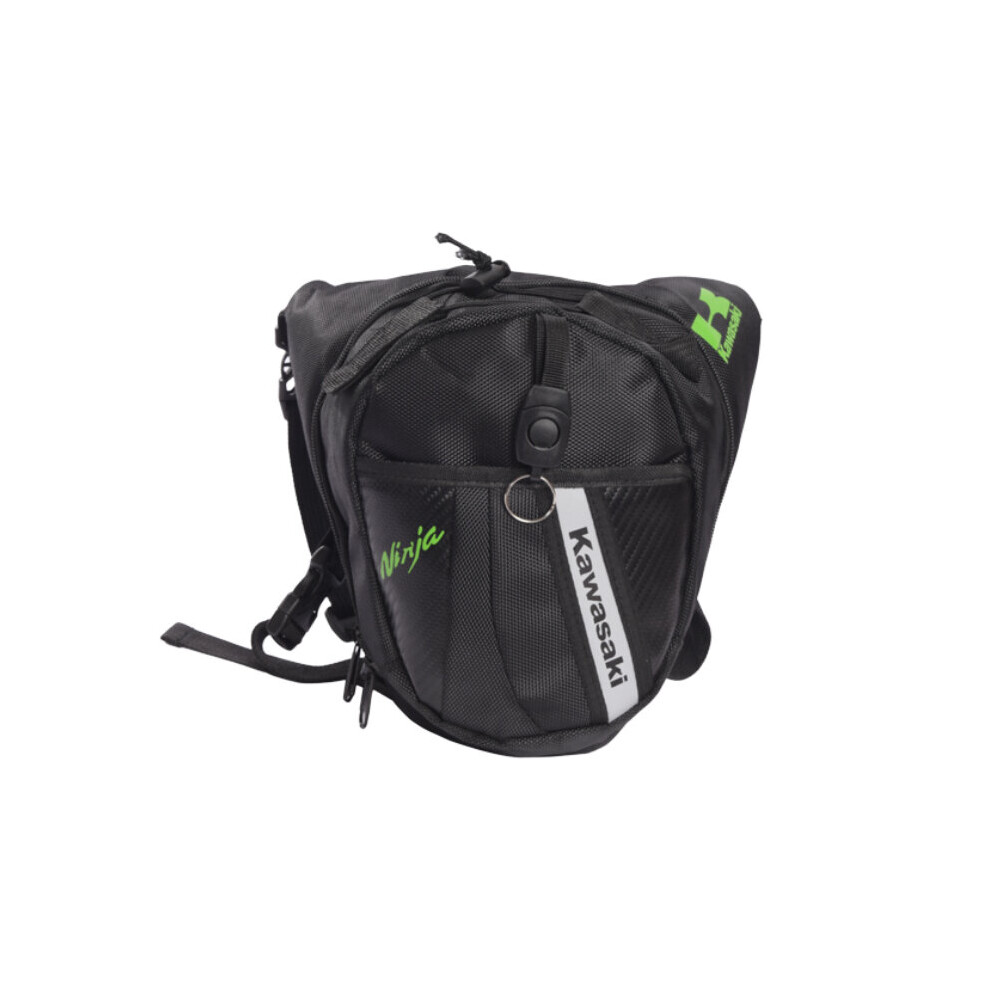(Kawasaki) Leg Waist Bag Outdoor Riding Backpack Sport Storage Light For Motorcycle Bicycle