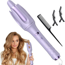 Upgraded Auto Curling Wand, Hair Curlers for Long/Short Hair, Rotating Curling Tongs Iron with Ceramic Coating Barrels, Fast Heating/Adjustment Temp
