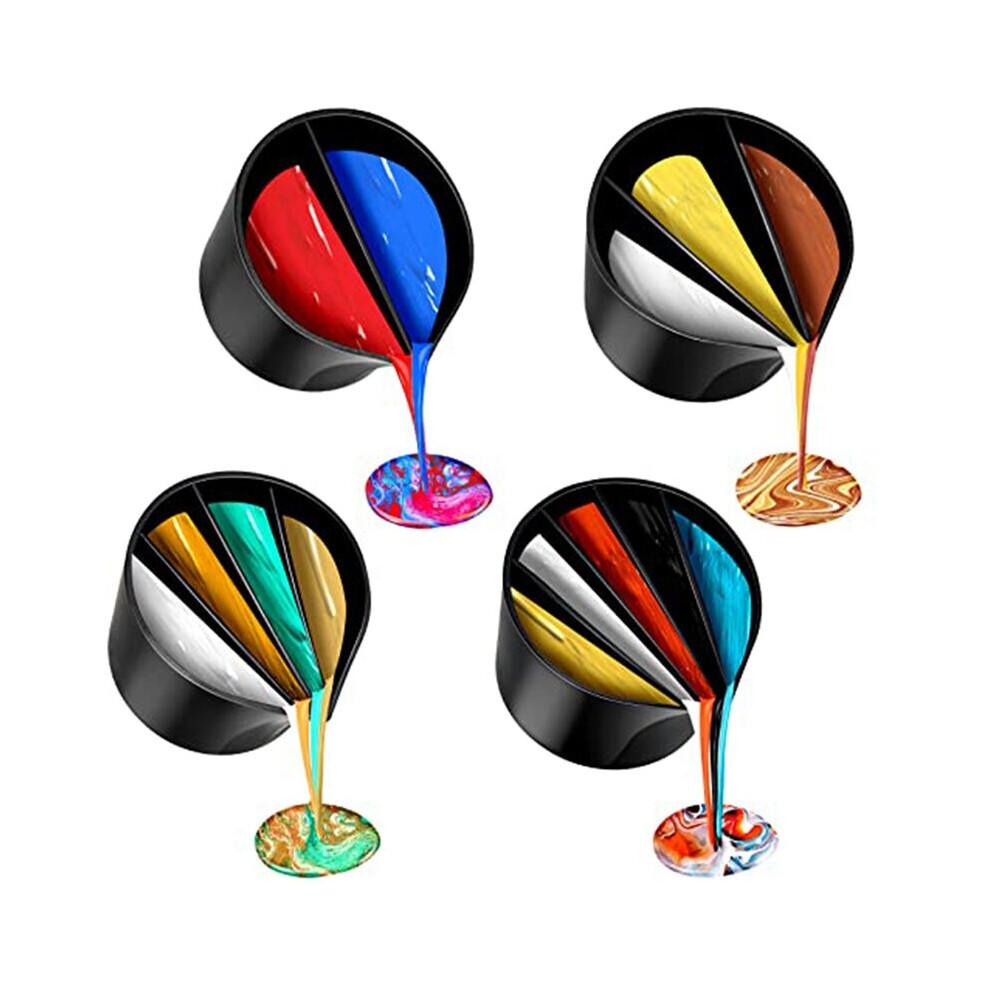 1 Set Split Cups For Paint Pouring Silicone Pour Cup Bundle Paint Pouring Tools For Diy Crafts Resin 885487219677
