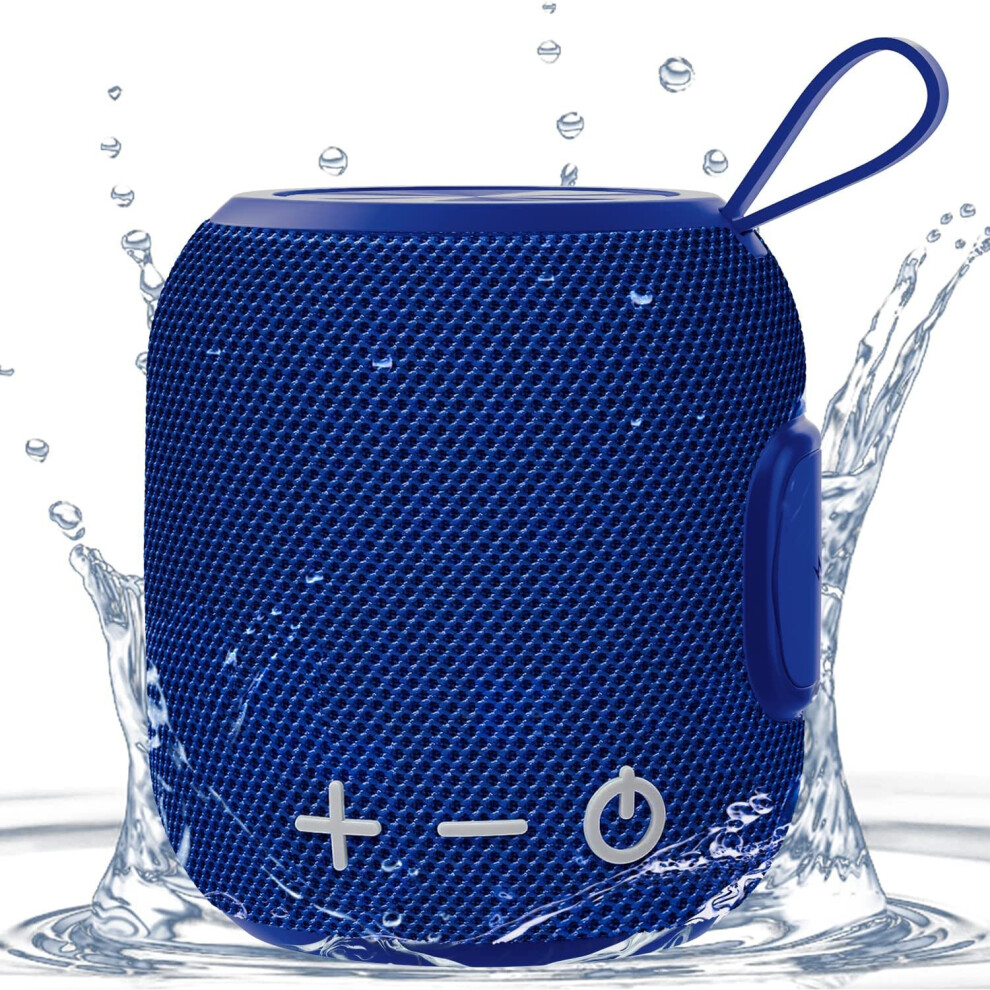 Wireless Bluetooth Mini Shower Speaker IPX7 Waterproof Bluetooth 5.0 HD Surround Sound & Rich Stereo Bass, 10 Hours Battery for Travel