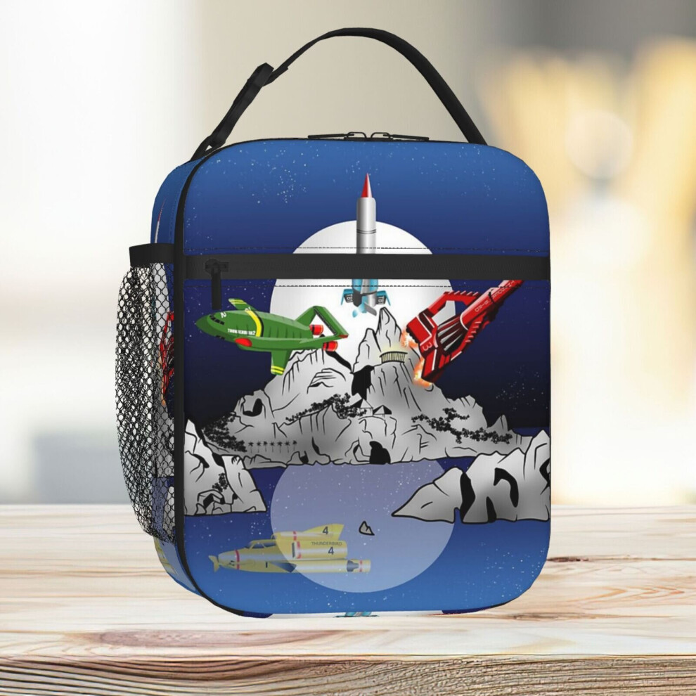 Famgem Lunch Bag Thunderbirds Tracy Island Tote Insulated Cooler Kids School Travel