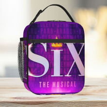 Lunch Bag Six The Musical Names Tote – Insulated, Large-Capacity Cooler for Kids, School & Travel