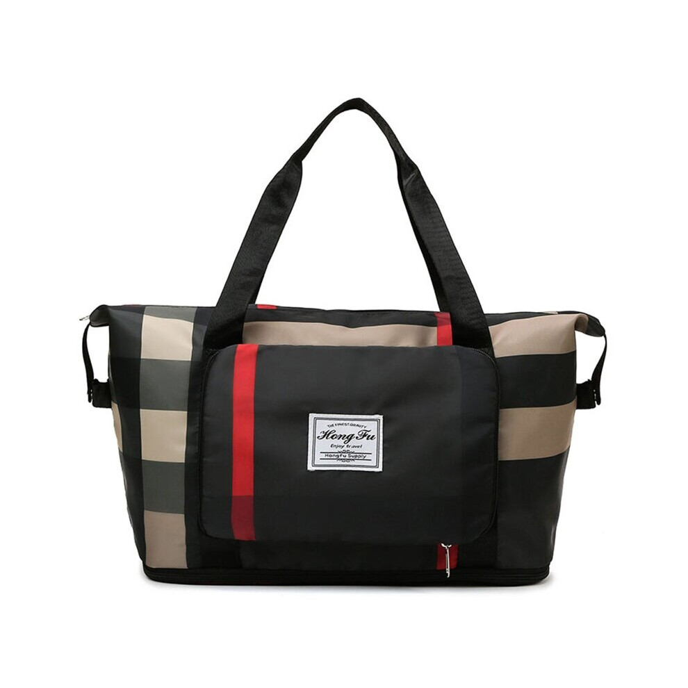 Travel Duffel Bag Foldable Sports Tote Shoulder Weekender Overnight Bags Large Capacity Dry and Wet Separation for Women-image-OPC-PBSK7PG-NEW