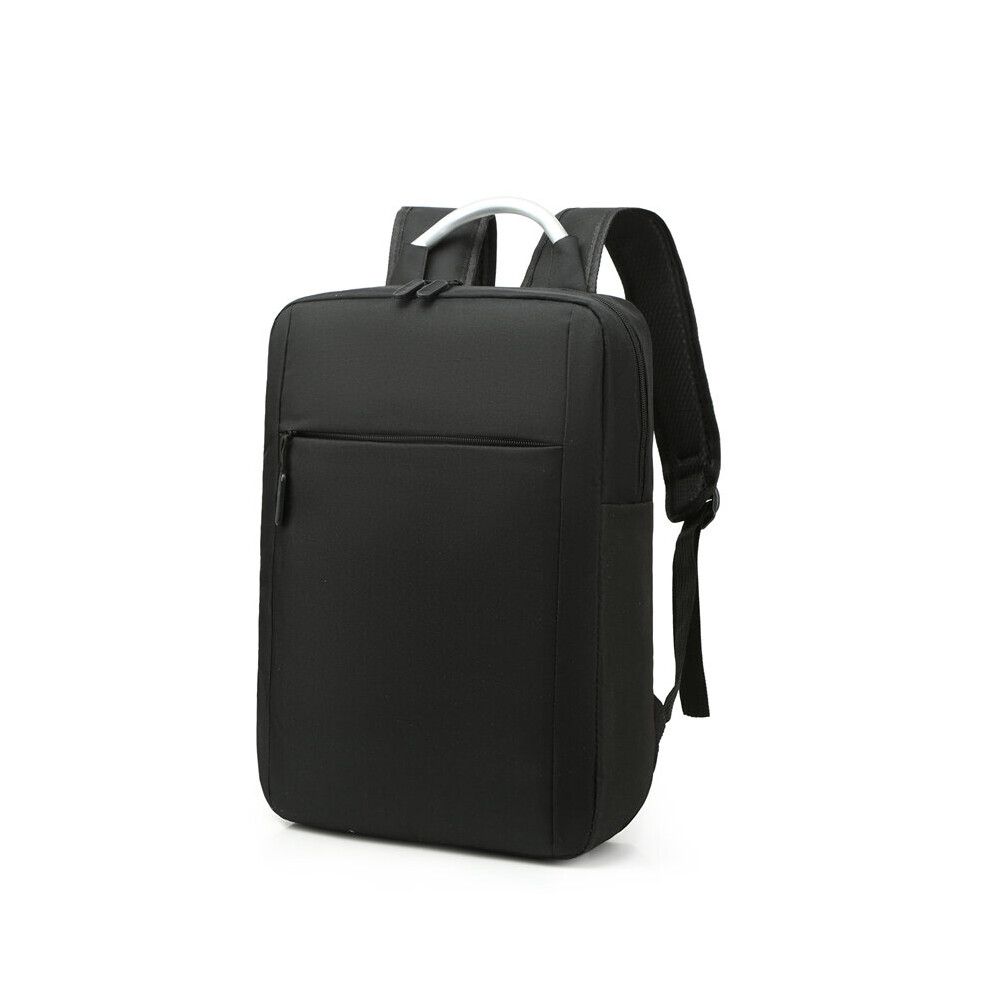 Men's Backpack Commute Travel Business Trip Laptop Bag Male Minimalist Large Capacity Aluminum Hard Handle Light Backpacks Black 885655390993