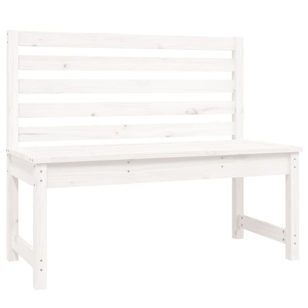 (white pine, 109 x 48 x 91.5 cm) vidaXL Garden Bench Outdoor Picnic Bench Camping Wooden Bench Solid Wood Pine-image-OPC-PBSV9GQ-NEW