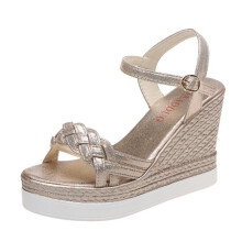 Comemore Summer Female Sandals Platforms Women's Wedges Thick Sole High Heels Girls Dress Shoes Women Espadrilles