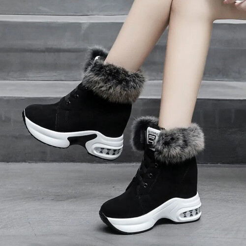 Black winter boots women's shoes best sale