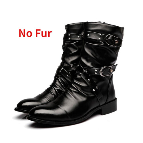 Men's calf high on sale boots