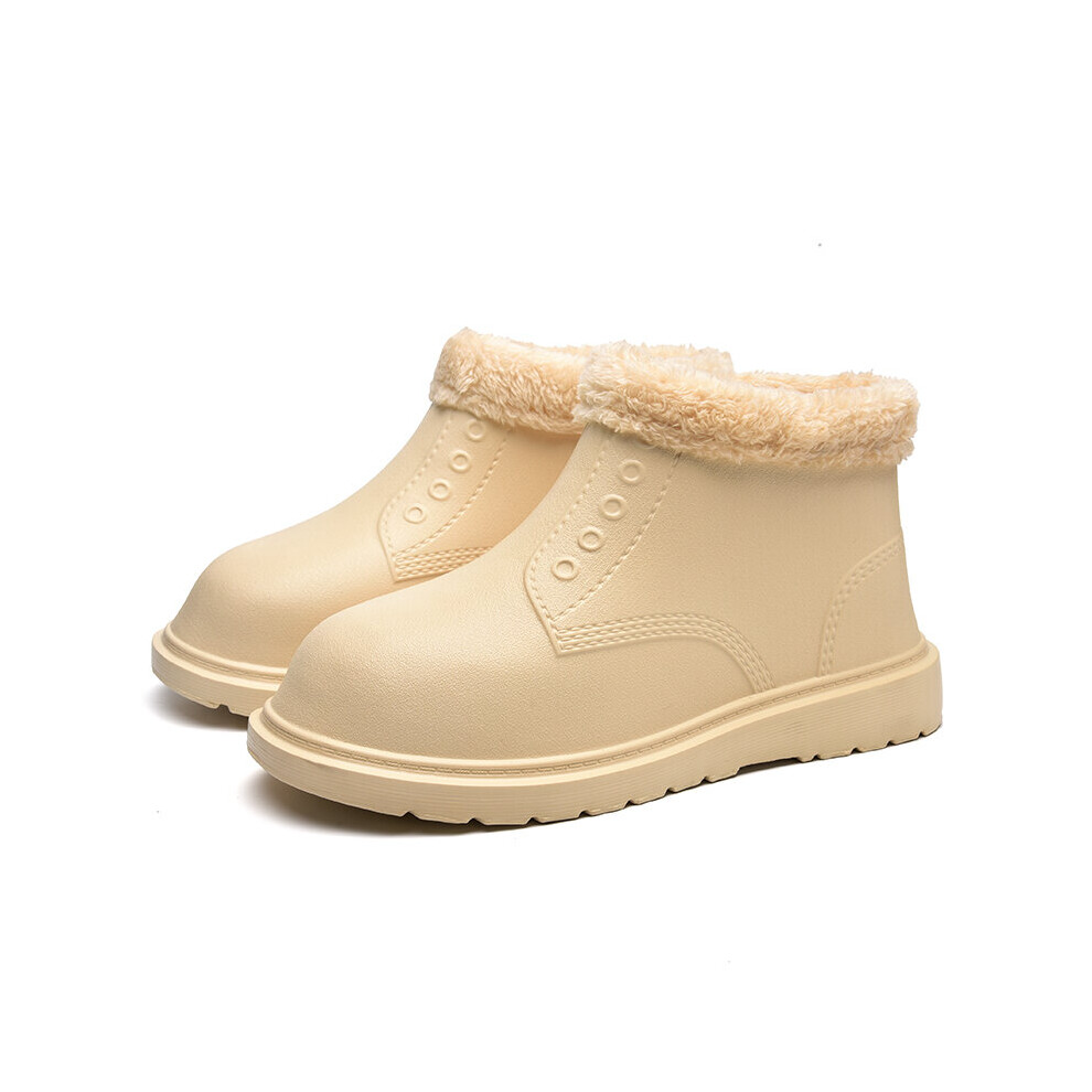 Winter Warm Plush Men's Snow Boots Big Size 46 Waterproof Short Boots Men Slip-On Safety Boots Men Platform Shoes 885661188249