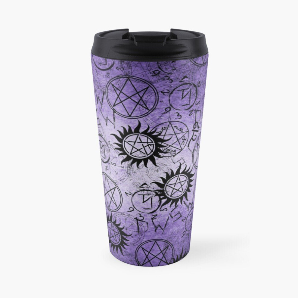 Insulated Travel Coffee Mug Supernatural Purple Stainless Steel Cup Tumbler 17oz