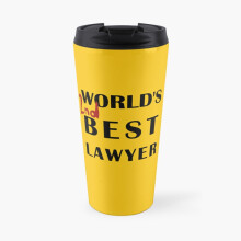 Insulated Travel Coffee Mug World's 2nd Best Lawyer Stainless Steel Cup Tumbler 17oz