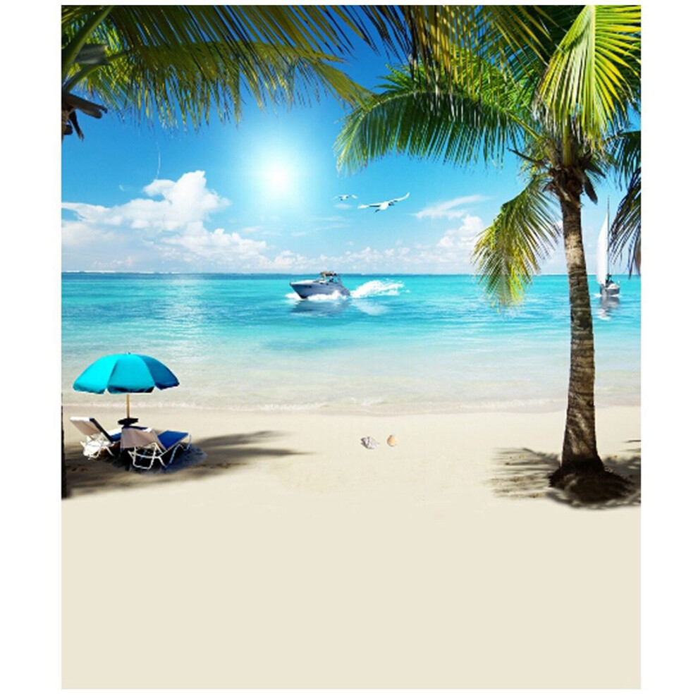 3x5Ft Summer Seaside Beach Photography Background Vinyl Studio Backdrop Props