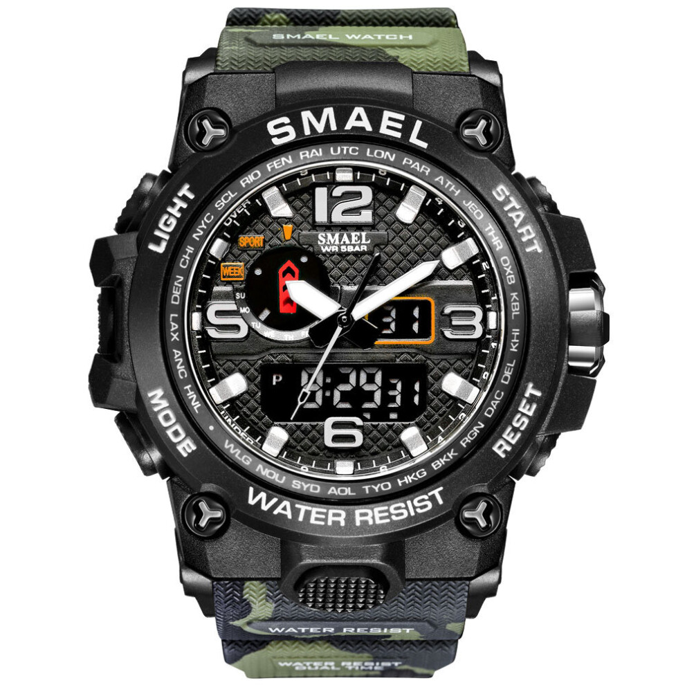 Watch For Men, 1545D Man Camouflage Military Sport Watches, Shock Resistant Alarm Clock reloj hombre