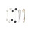 6 Pieces Women Brooch, Sweater Scarf Clip Set, Wedding Dress Brooches For Women Girls Clothing Decoration 1