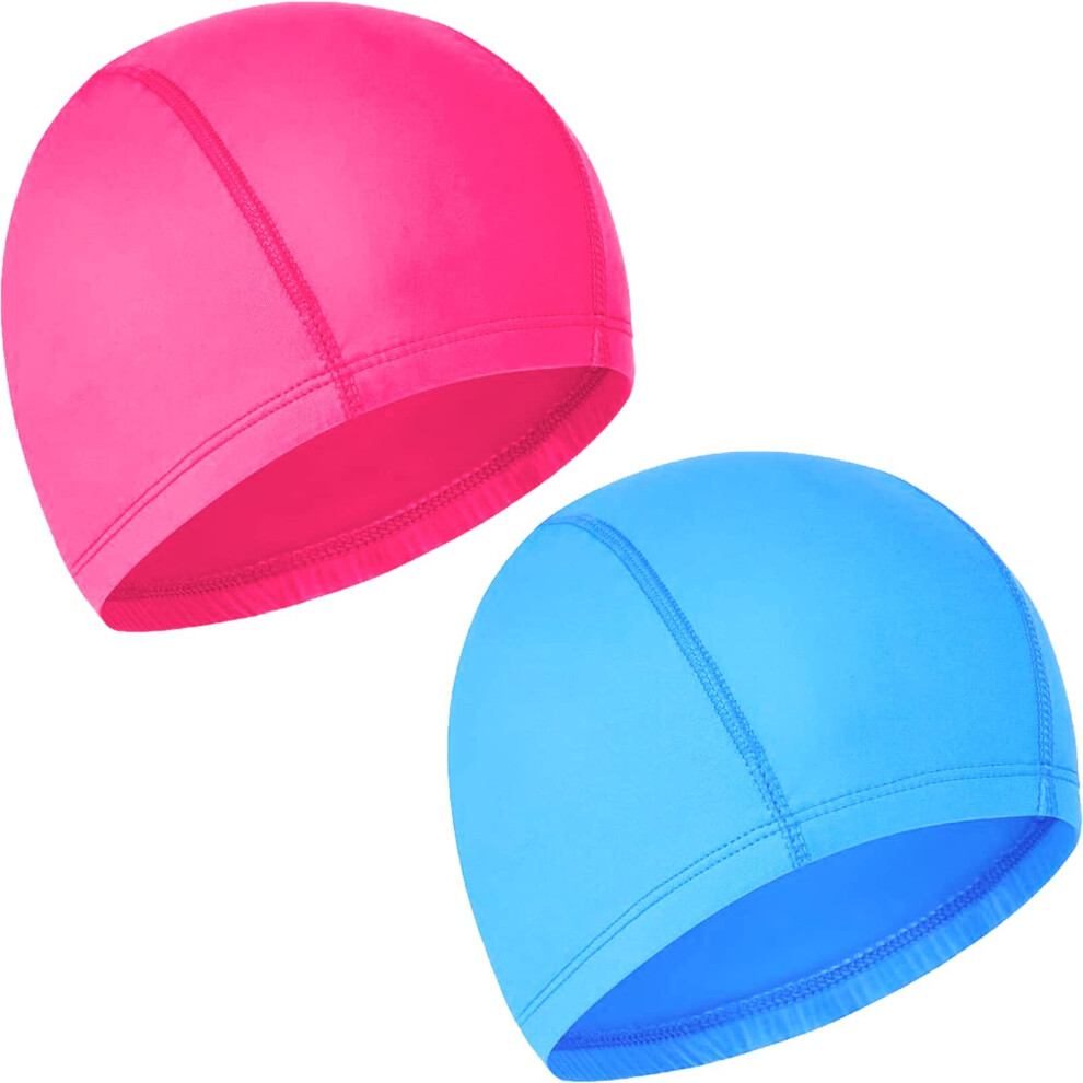 Swimming cap 2 pieces unisex swimming cap women swimming cap flexible cap swimming cap for girls long hair men children boys