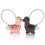 Keyring Couple Love Magnetic Removable Keyring Personalised Design Birthday Gift For Women Men Boyfriend Girlfriend 1