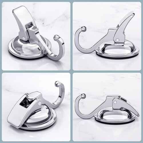 Heavy Duty Vacuum Suction Cup Hooks (2-Pack) 2