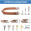 Key Organiser Key Ring Genuine Leather Pocket Smart Key Holder With Stylish 5