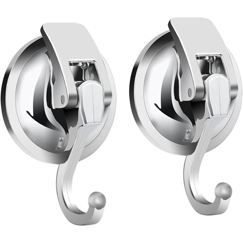 Heavy Duty Vacuum Suction Cup Hooks (2-Pack)