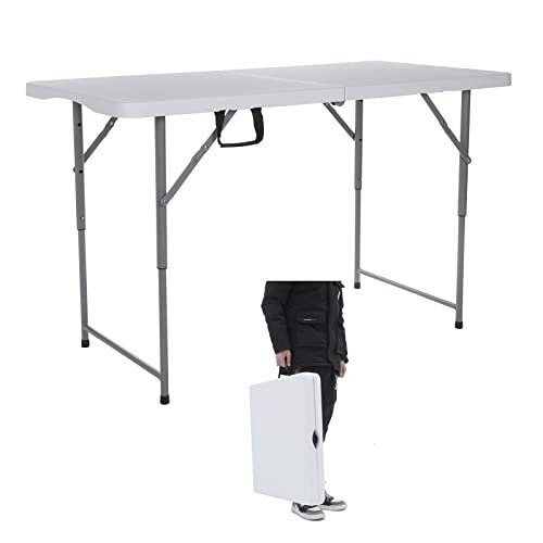 Lakhow 122CZ 4 Ft Folding Camping Table Adjustable Height? 49/61/74CM