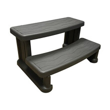 Happy Hot Tubs GREY Hot Tub Plastic Handi Steps FOR ROUND & SQ SPAS