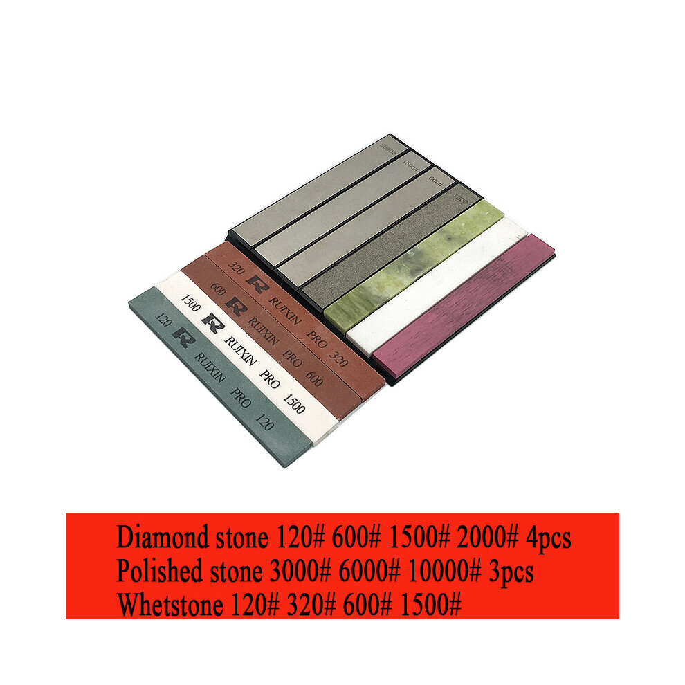 (A-Three Sharpening Sto) Diamond Sharpening Stone Whetstone Kitchen Bar Knife Sharpener Scissors Razor Whetstone Polished Leather Sharpener 4853843693511