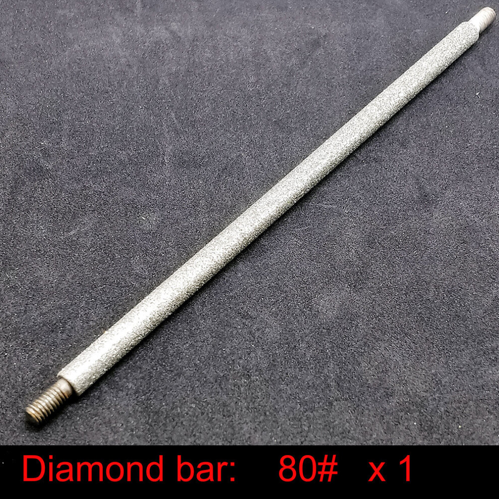 (A-80 Grit As Shown) 80-3000# 6Mm Cylinder Diamond Stone Sharpening Bar Whetstone Match For Ruixin Sharpener Serrated Knife Scimitar Knife Grinding 4853843628919
