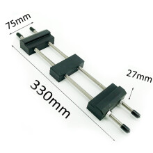 (a-BN330) Grain Double Side Diamond Knife Sharpening Stone Ice Skates Metal Plate Guide Stand Base 400 1000 Grit