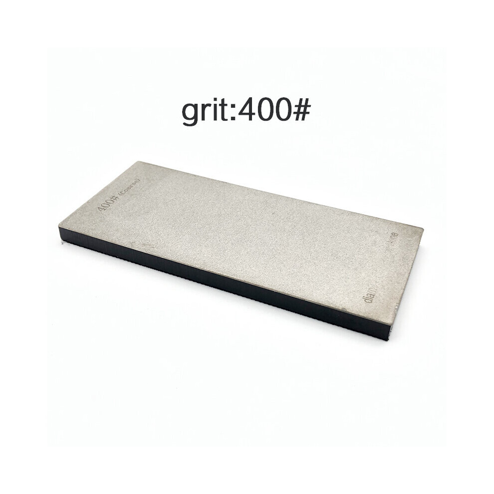 (A-Grit 400) 80~3000 Mesh Diamond Bars Thick Non-Slip Base Sharpening Stone Knife Sharpener Whetstone Spyderco Honing Grinder 4853843771097