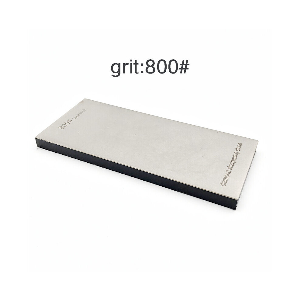 (A-Grit 800) 80~3000 Mesh Diamond Bars Thick Non-Slip Base Sharpening Stone Knife Sharpener Whetstone Spyderco Honing Grinder 4853843771127