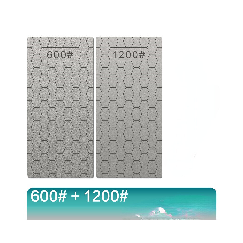 (A-600 1200Grit Set Regular) Professional Diamond Knife Sharpener 400-1200# Grit Sharpening Stone Set And Angle Guide Whetstone Grindstone Apex Egde T 4853843644568