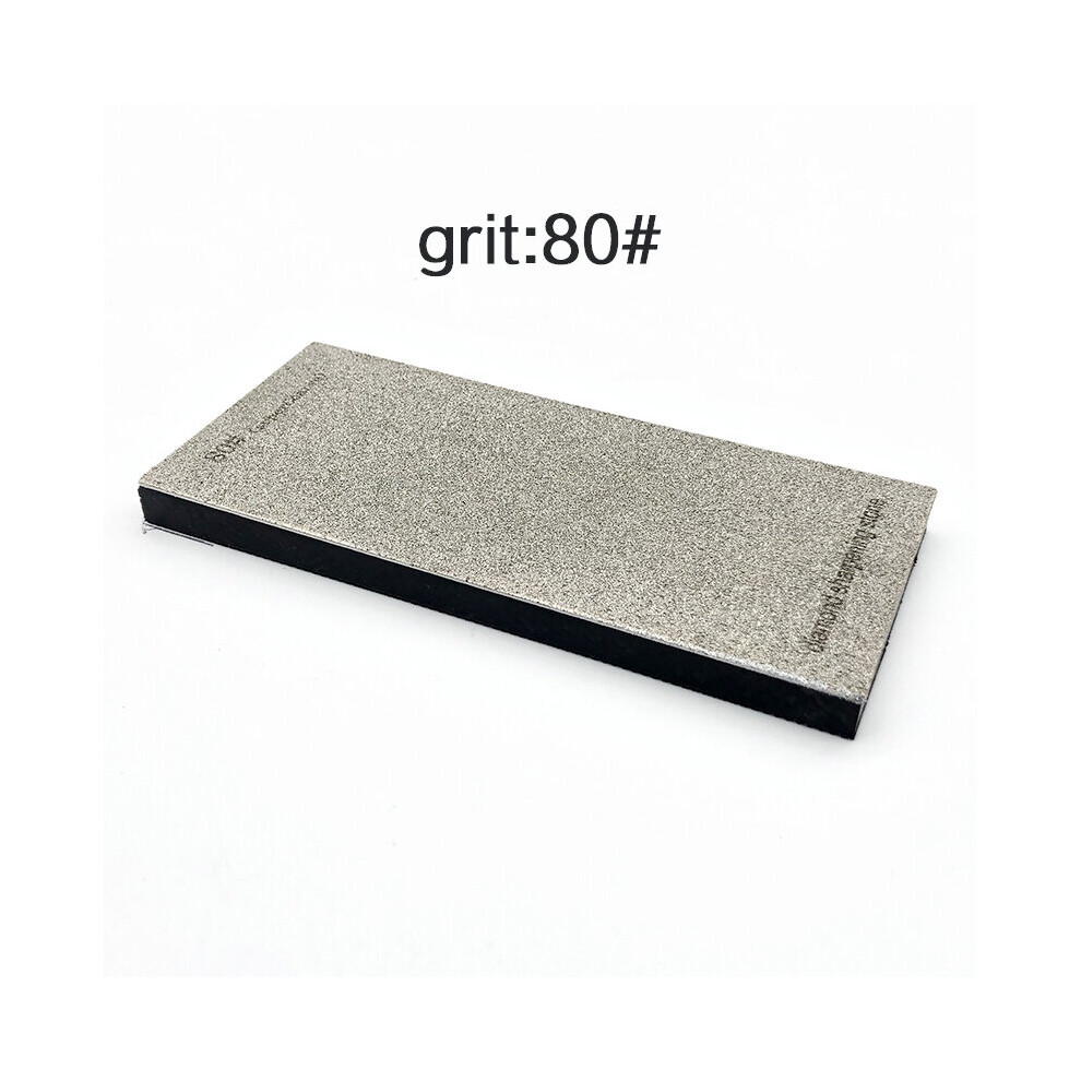 (A-Grit 80) 80~3000 Mesh Diamond Bars Thick Non-Slip Base Sharpening Stone Knife Sharpener Whetstone Spyderco Honing Grinder 4853843771110