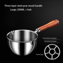(a-Large grate) 304 Stainless Steel Multipurpose Hot Oil Pan Sauce Creamer Salads Mixing Bowl Mini Milk Pan Food Containers Kitchen Accessories