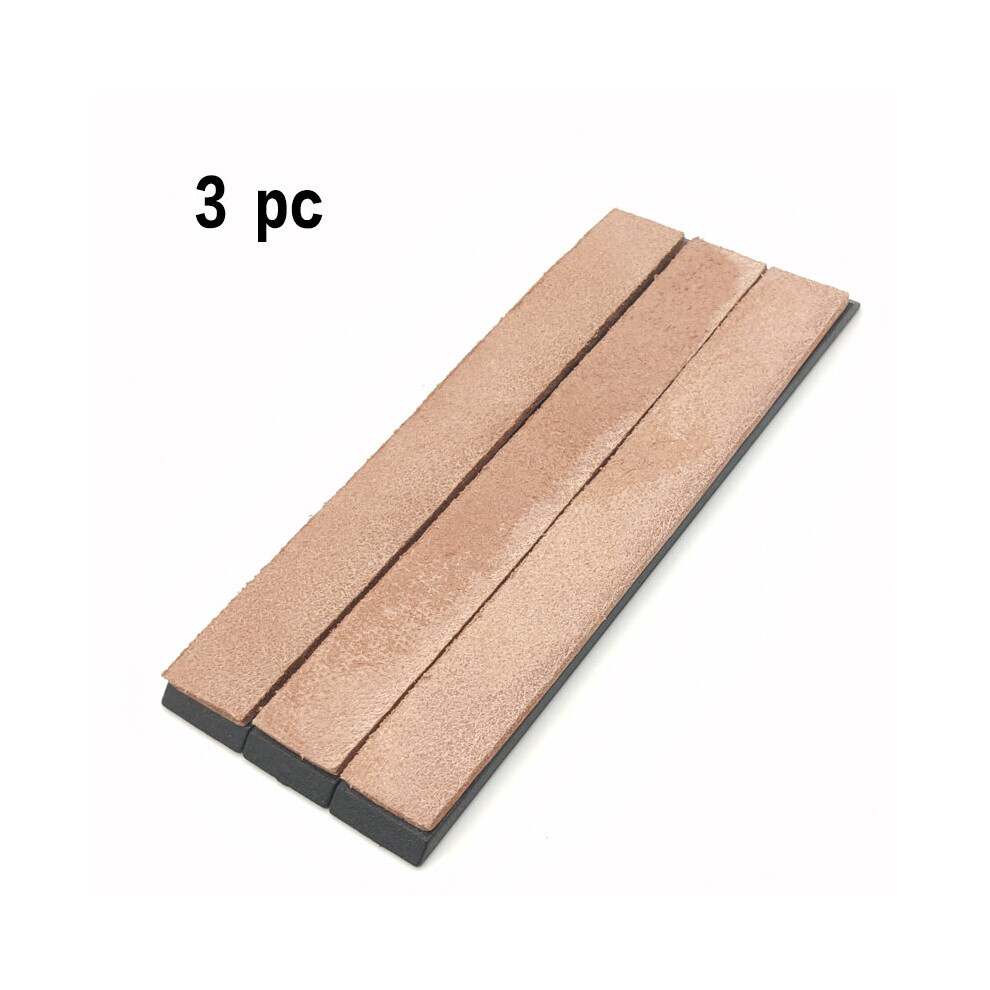 (A-3Pc) Sharpening Leather Plastic Base Leather Knife Sharpening Strop Knife Sharpening Stone Sharpener Whetstone 4853843695850