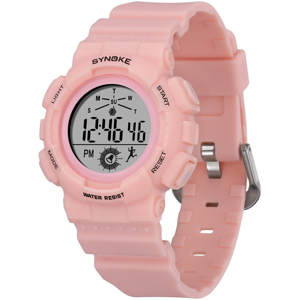 SYNOKE Digital Sport Watch Women Student Wristwatches 50m Waterproof Watches Alarm Clock Running Watch-image-OPC-PBTJHY8-NEW