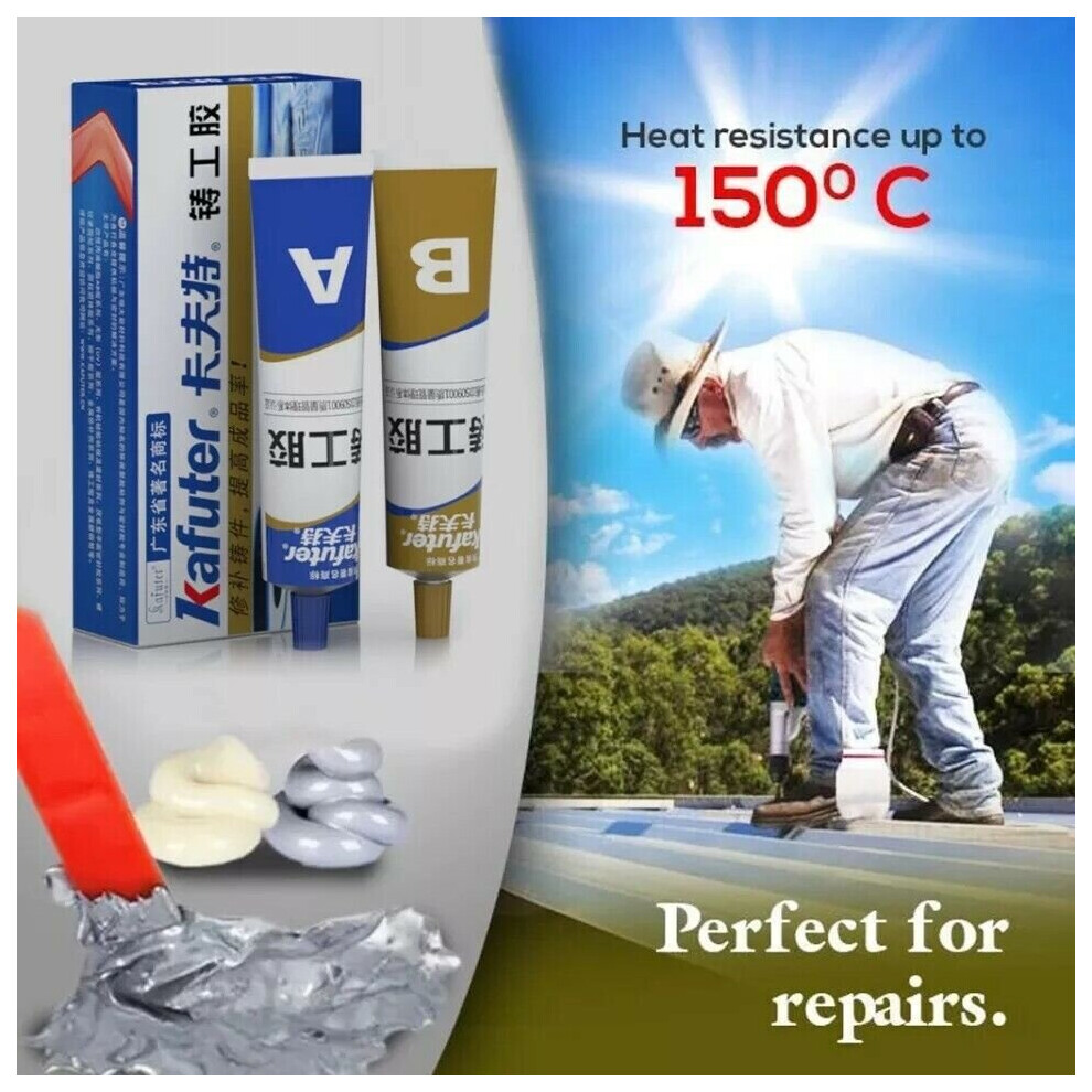 Industrial Heat Resistance Cold Weld Metal Repair Paste Adhesive A&B Gel 970447355332